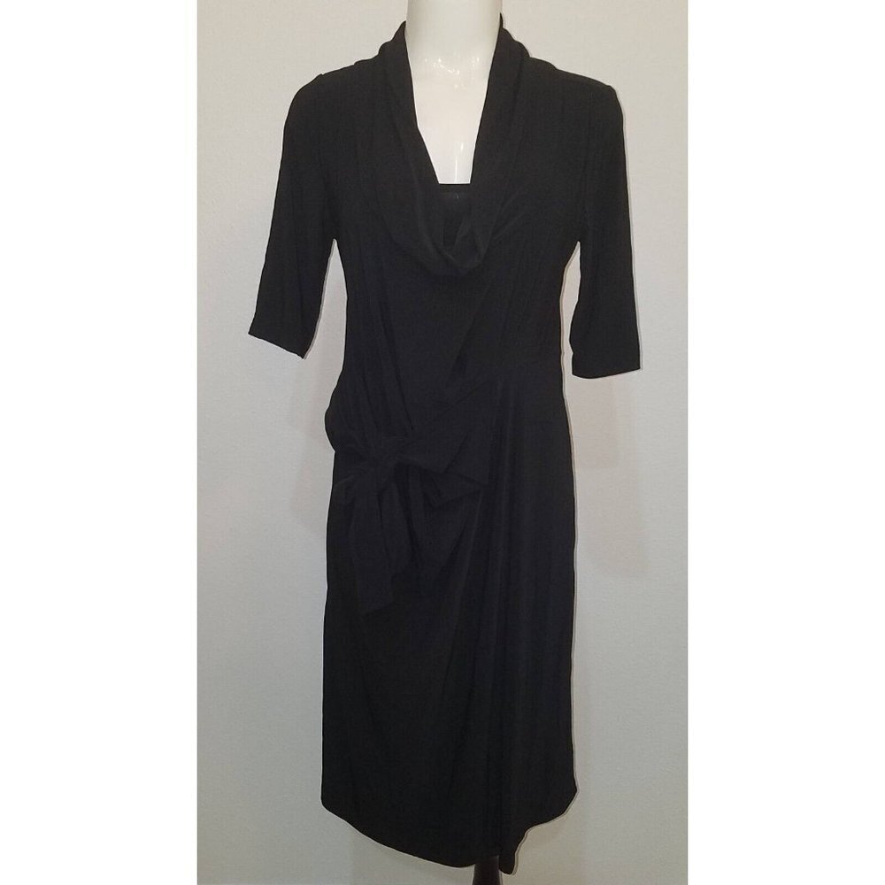 NWT JW Japanese Weekend Black Maternity Dress Nursing Friendly D&A Size Small